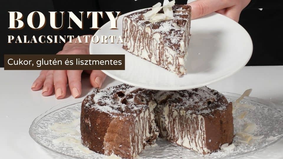 Bounty palacsintatorta recept – cukormentes sütemények - gluténmentes, lisztmentes, diétás, Yummy Sweet édesitőszerrel - cukorbeteg diéta, fogyókúra - diétás palacsinta
