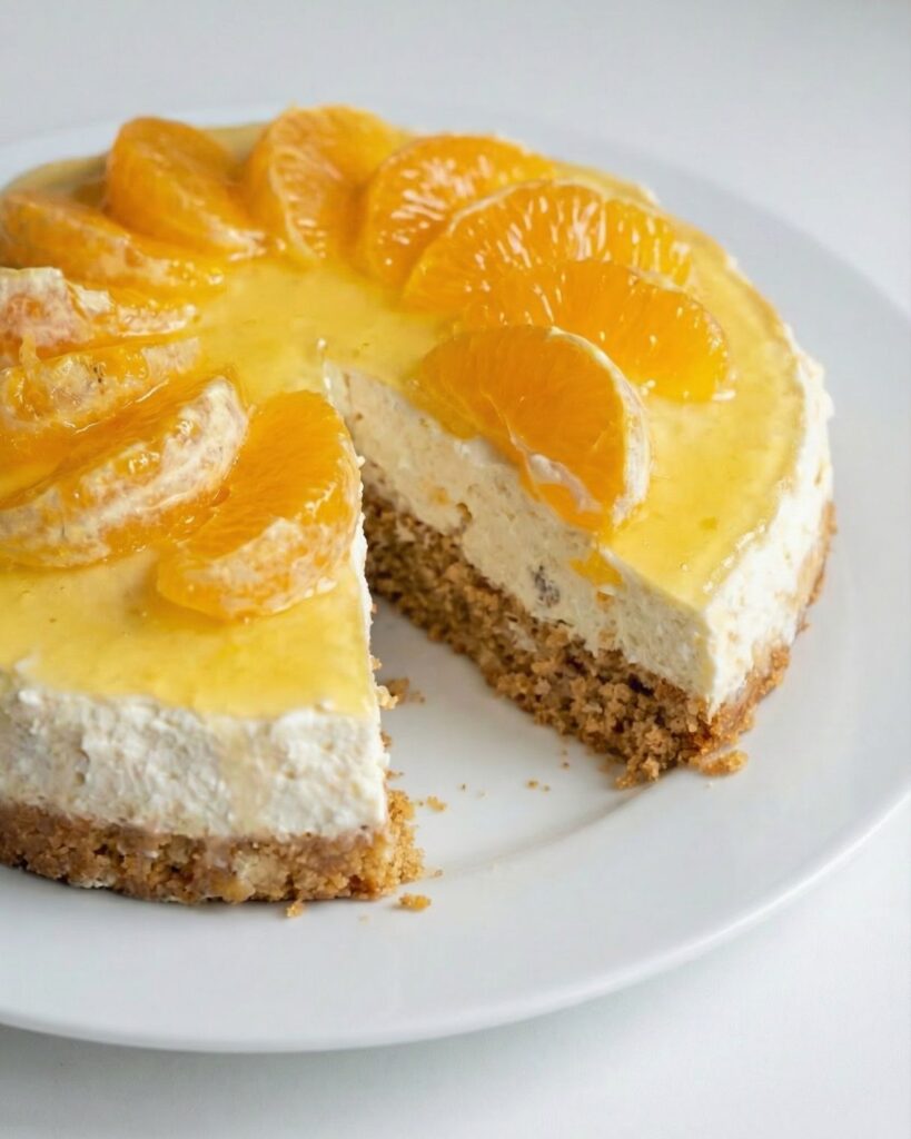 Zabkorpás piskóta fantázia krémmel és narancsos zselés öntettel