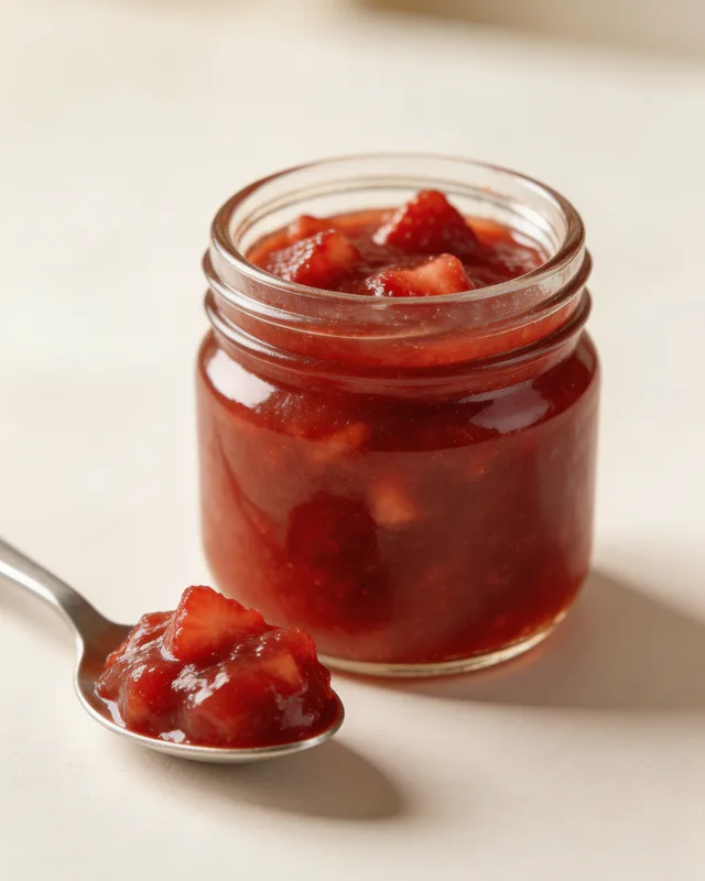 Cukormentes földieper dzsem — házi eperlekvár cukor nélkül, vegán recept