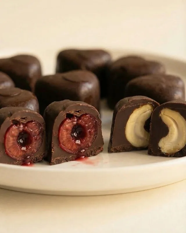 Cukormentes csokoládé bonbon kókuszzsírból és kakaóporból — keto, vegán