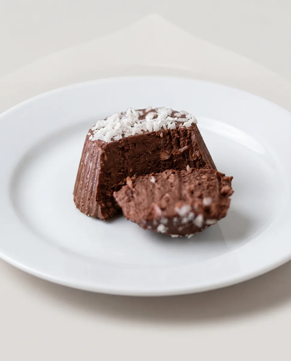 Cukormentes vegán csokis-kókuszos rétegezett agar desszert, tejmentes recept