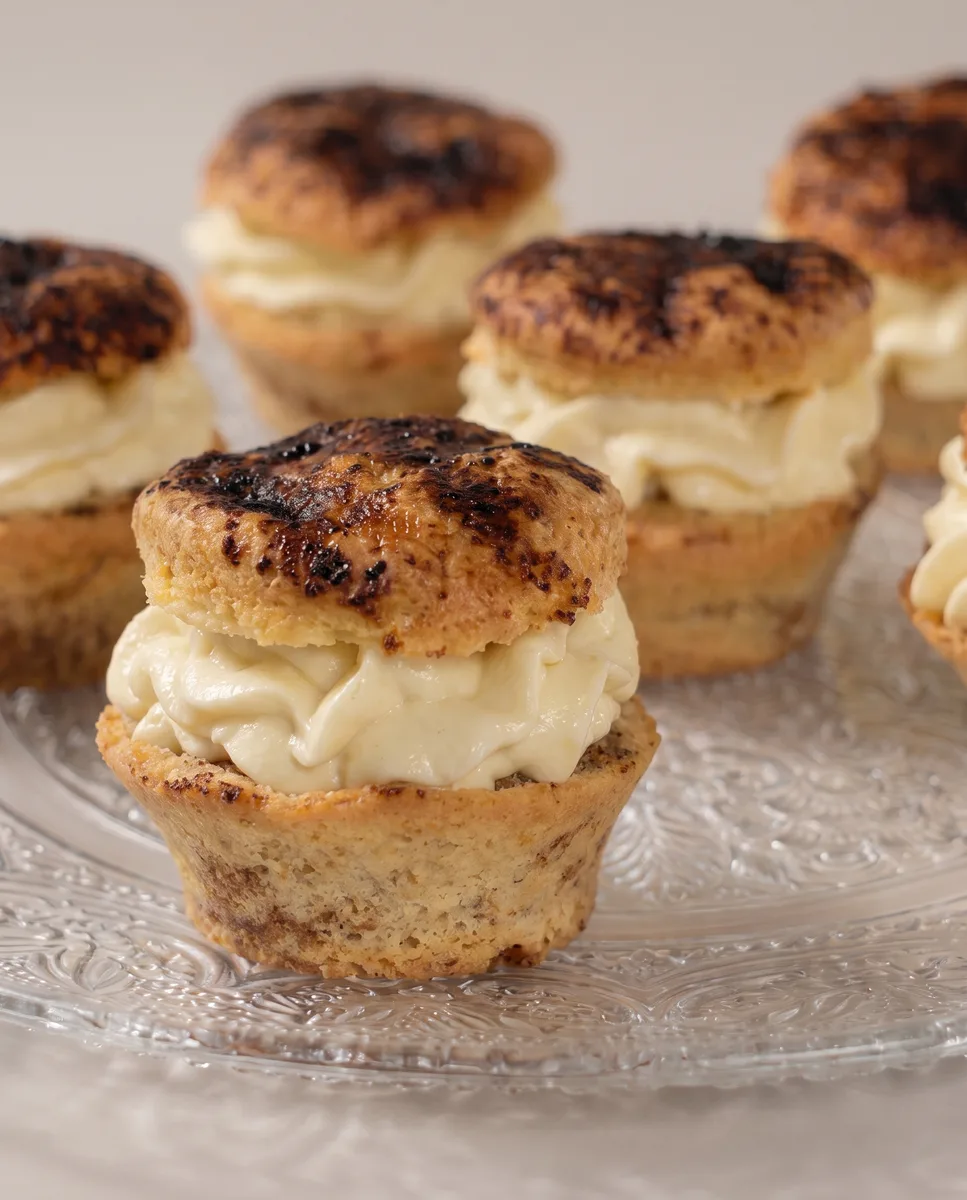 Cukormentes tiramisu muffin kakaóporral megszórva, gluténmentes recept